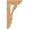 Ekena Millwork Merced Slat Smooth Bracket w/ Offset Brace, Western Red Cedar, 5 1/2"W x 14"D x 26"H BKT0604X14X26MRC06SWR - alternate 3